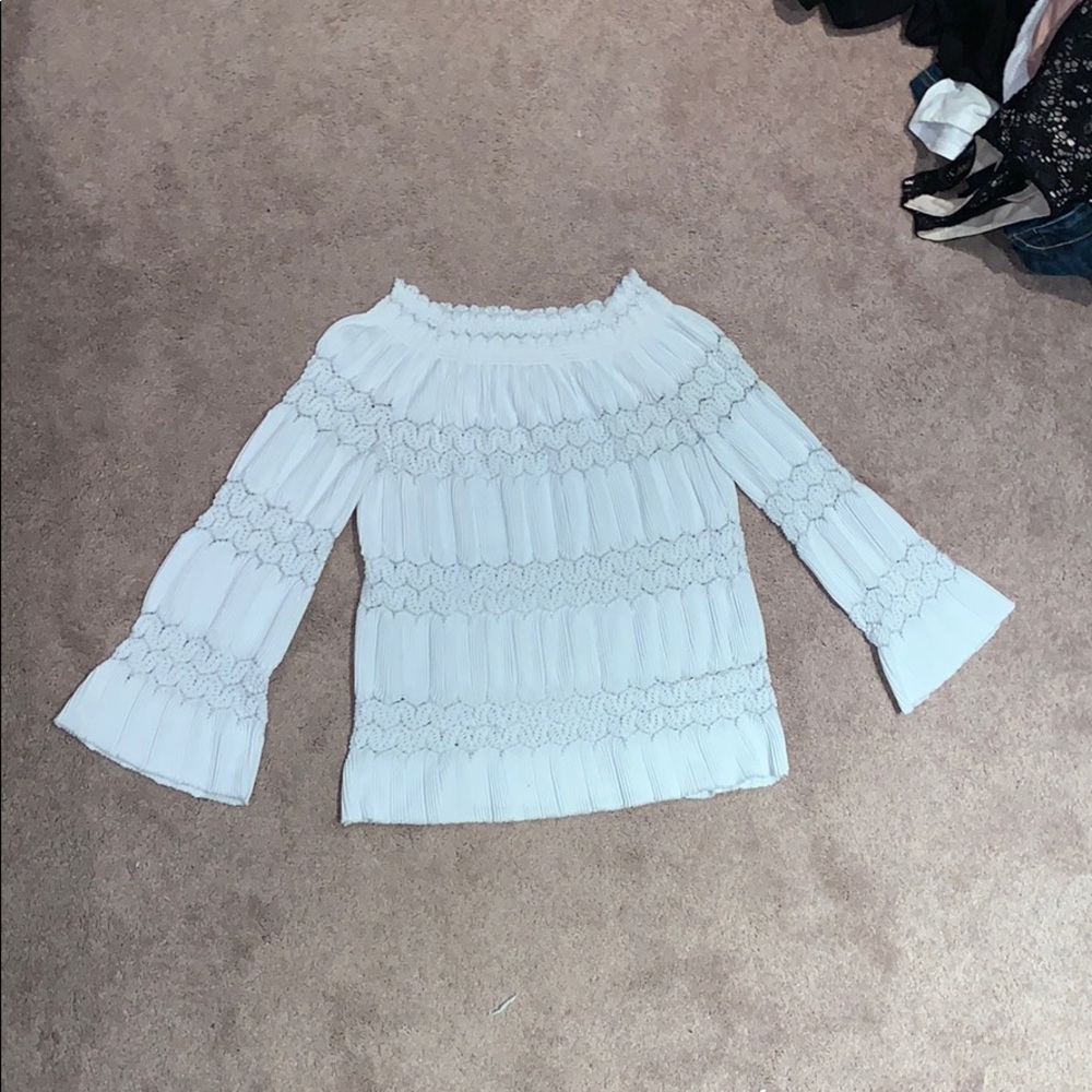 White off the shoulder blouse